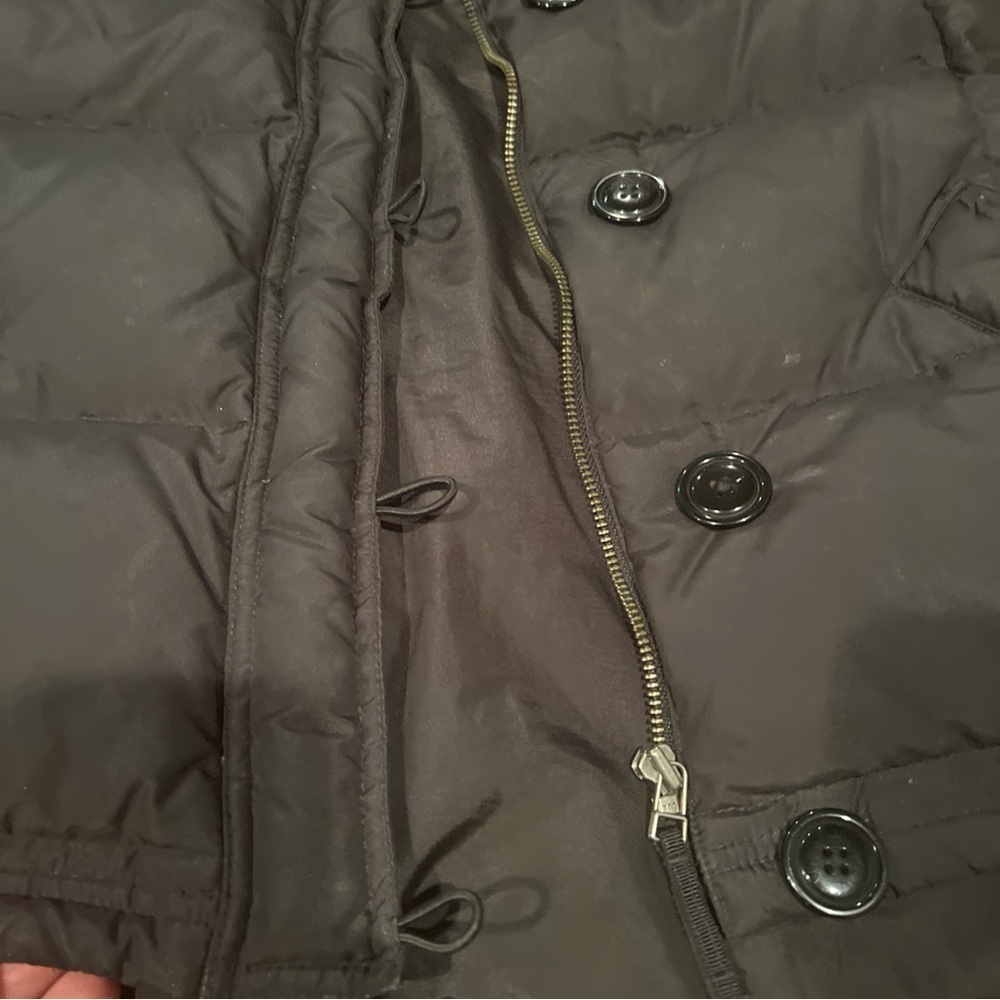 J. Crew Womens Full Zipper Button 80% Down Fill Puffer Vest Small Black Poly - Picture 3 of 7